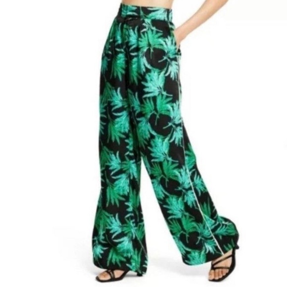 Target Pants - Fe Noel x Target Women's Feathered Palm Print Long pants X Large